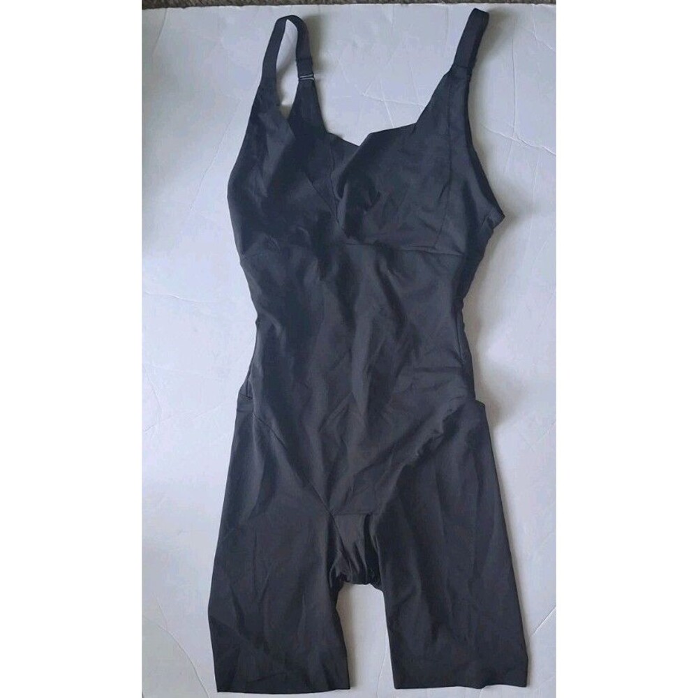 Madeinform Shapewear Bodysuit Size Small Black Seamless Adjustable Shaper 00874